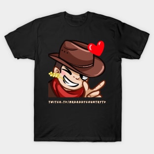 MrDaddyCountryTV Wink Light Text T-Shirt